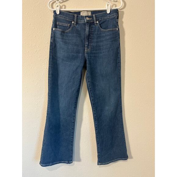 Everlane Denim - Everlane The Kick Crop Blue Jeans Womens 28 Reg Stretch Denim